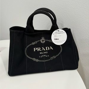 Prada Canapa small logo tote bag